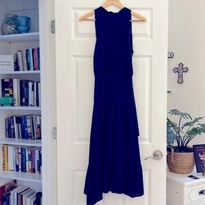 Sam Edelman Sleeveless Neck Tie Silky Dresss Size 8